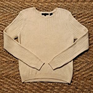 Jeanne Pierre 100% Cotton Ribbed Sweater